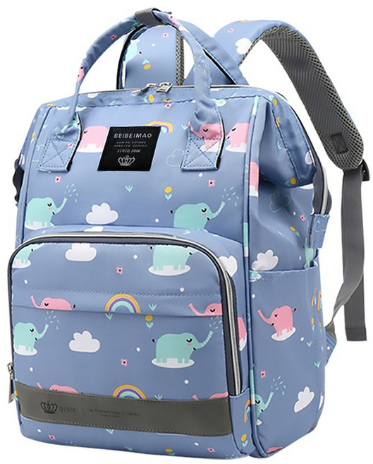 時尚輕便多功能大容量媽咪包, 小藍象