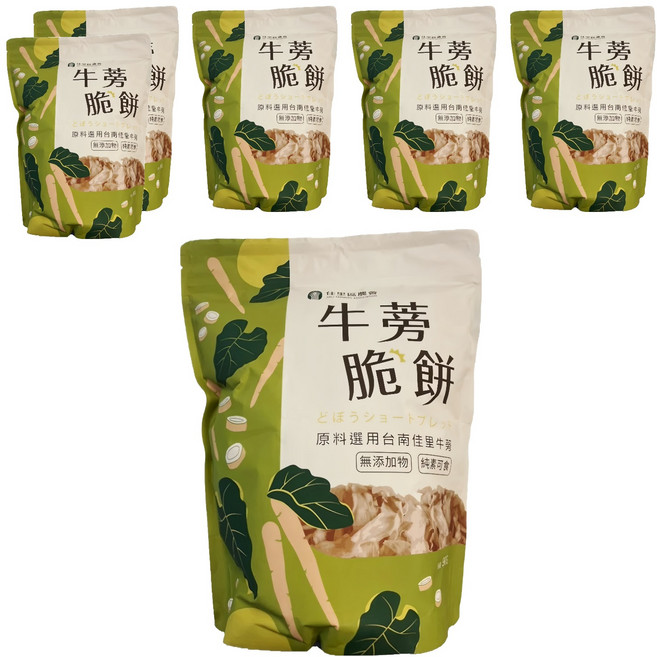 佳里區農會 牛蒡脆餅 椒盬口味, 6個, 80g