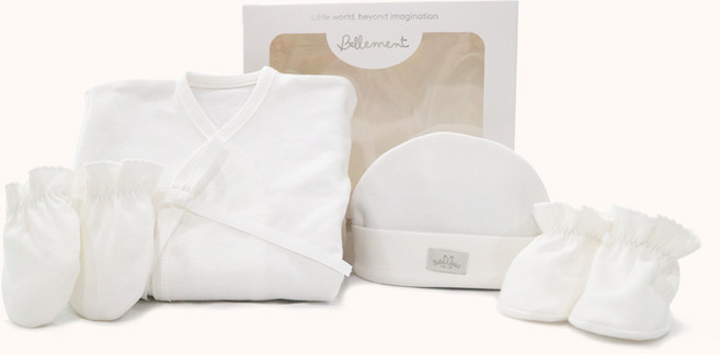 벨몽 신생아용 순면 배냇저고리 4종 세트