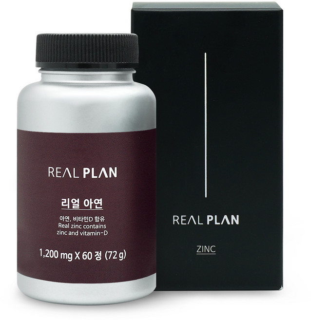 리얼플랜 리얼 아연, 1개, 60정