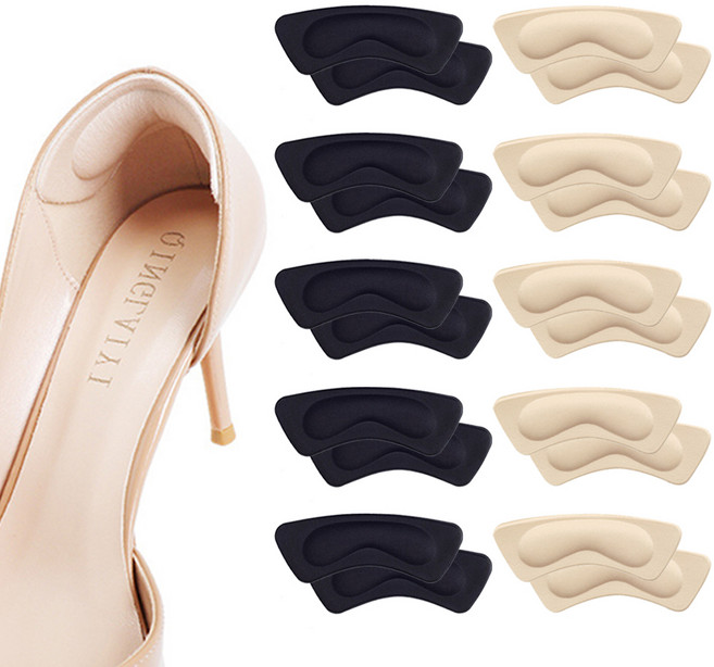 고씨네 컴포트 힐 신발 뒤꿈치 보호 패드 2종 x 10p 세트, 스킨, 블랙, 1세트