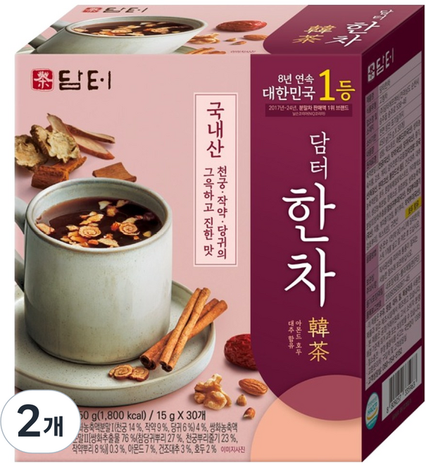 담터 한차, 15g, 30개입, 2개