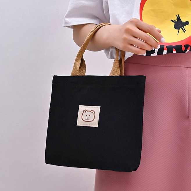 엘쏘 데일리 심플 컬러 디자인 미니 에코백