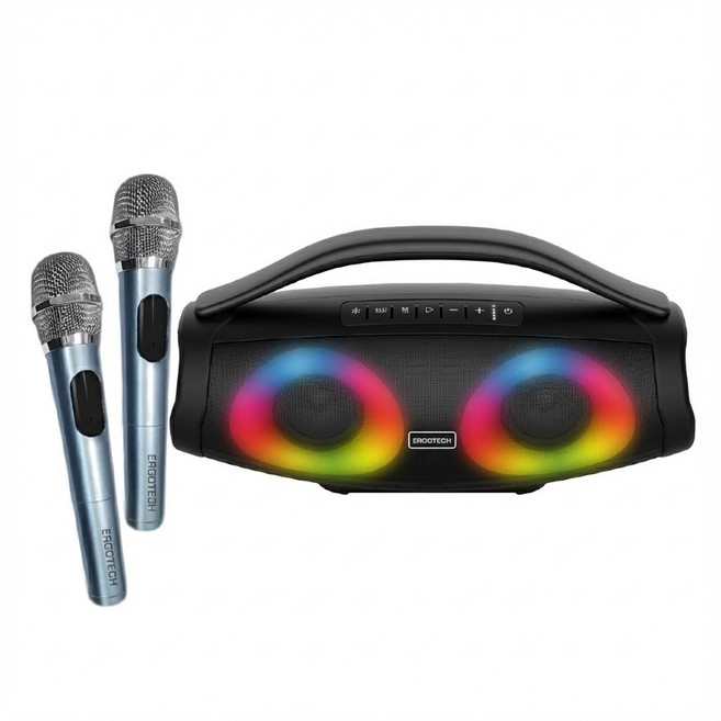Ergotech 人因科技 160瓦超重低音藍牙音響 行動K歌轟天劇場, KS50, 黑色