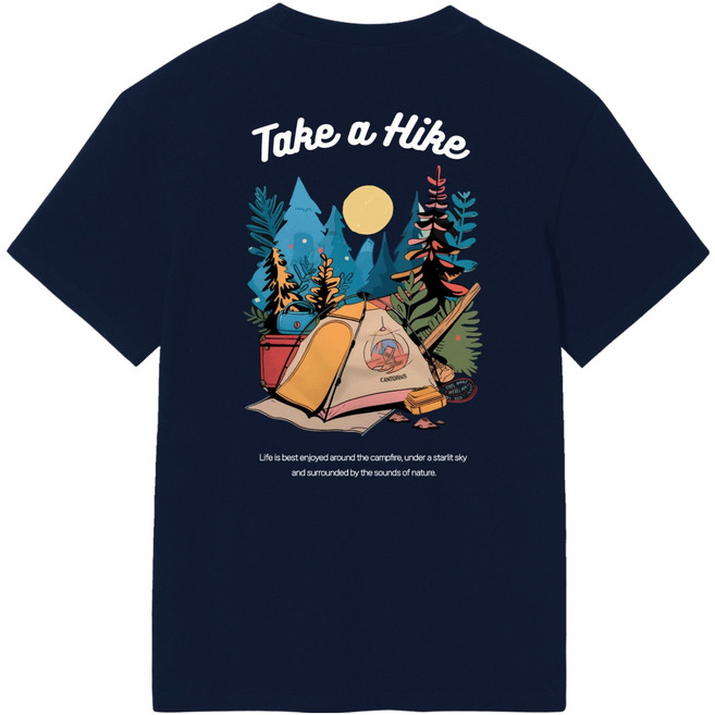 옥스타 남녀공용 달빛 하이킹 20수 반팔 티셔츠 5TS001