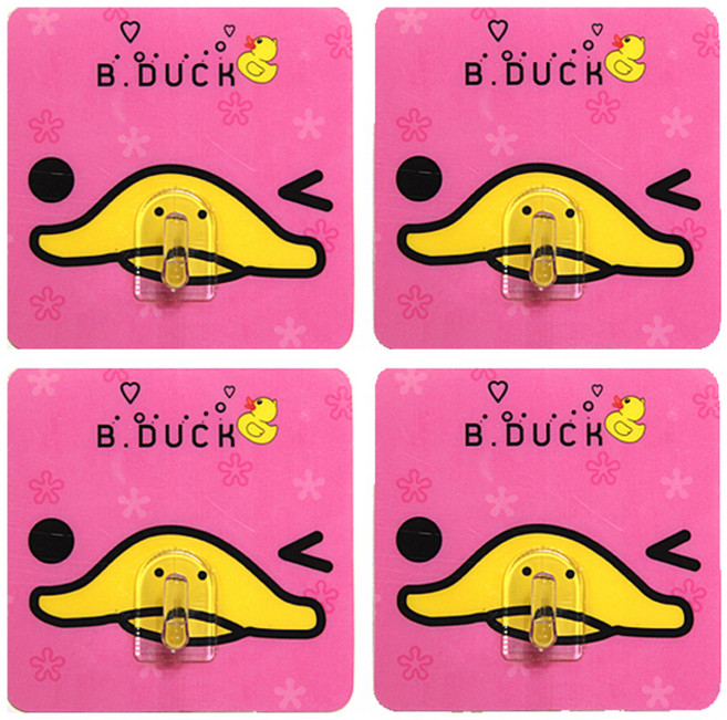 리버그린 귀요미 덕 인테리어 매직 후크, A, 4개입