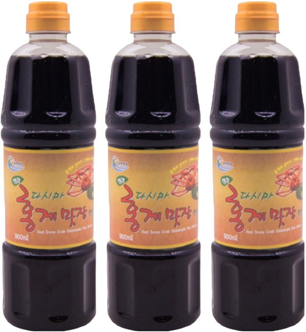 미래웰푸드 홍게다시마 간장소스, 3개, 900ml
