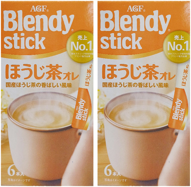 AGF Blendy 6本焙茶歐蕾, 9.7g, 6包, 2盒