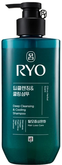 려 청아 딥 클렌징 앤 쿨링 탈모증상완화 샴푸 시트러스향, 480ml, 1개 - 쿠팡