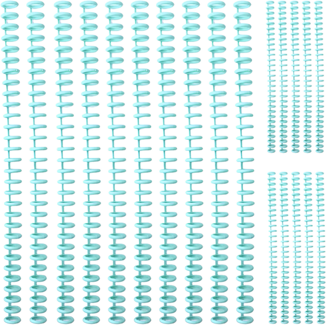 오비크 30공 바인더 라운드 루즈링 20개입, 12mm, 민트, 1개