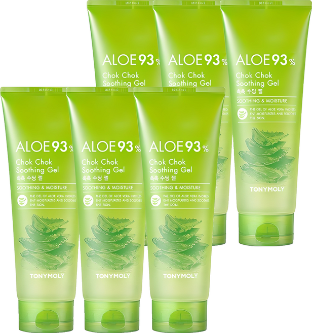 토니모리 알로에 93% 촉촉 수딩 젤, 250ml, 6개