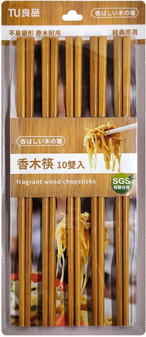 TU 良品 香木快 10雙入, 1入
