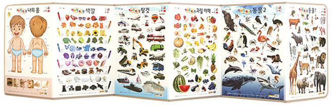 엄마랑 벽그림 병풍 6단, 훈민출판사