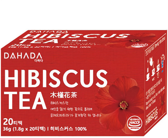 다하다 히비스커스티 20p, 1.8g, 20개입, 1개