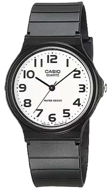 카시오 남녀공용 무소음 수능 시계 MQ-24-7B2 + 배터리교환권 세트