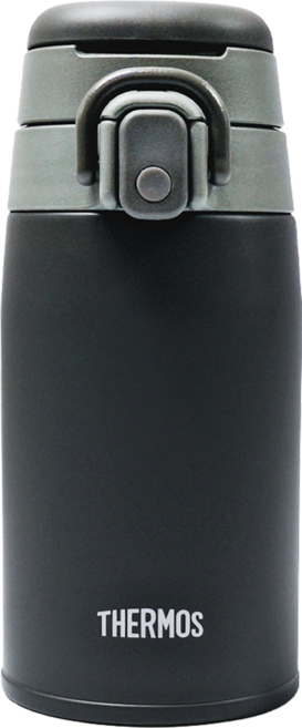 THERMOS 膳魔師 旋蓋勾勾杯不鏽鋼保溫瓶 JOS-400, 400ml, 深灰色, 1個