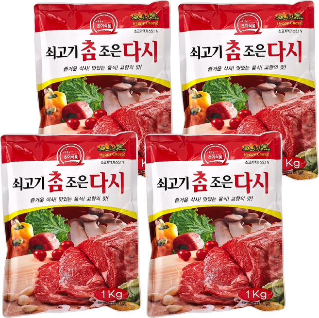 초야식품 참조은 쇠고기다시, 1kg, 4개