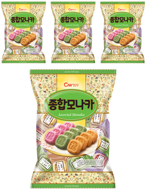 청우식품 종합모나카, 350g, 4개