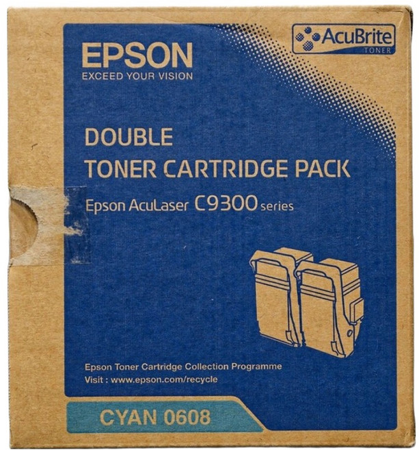 EPSON 原廠碳粉匣 S050606 雙包裝 台灣公司貨 C9300N C13S050606EPSON 台灣公司貨 原廠藍色碳粉匣 AL-C9300N適用 C13S050608, 藍色, 1個