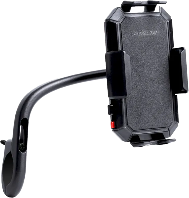peripower 機車握把式手機架 鋁合金材質 適用於 4-6.7吋手機, MC-02, 黑色