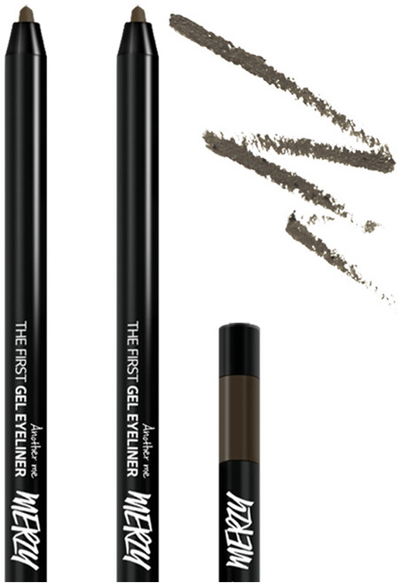 머지 더 퍼스트 무펄 젤 아이라이너 0.5g, G11 차콜 브라운, 2개