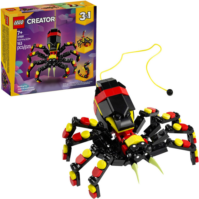 LEGO 31159 創意百變三合一系列, 野生動物 驚奇蜘蛛, 1盒