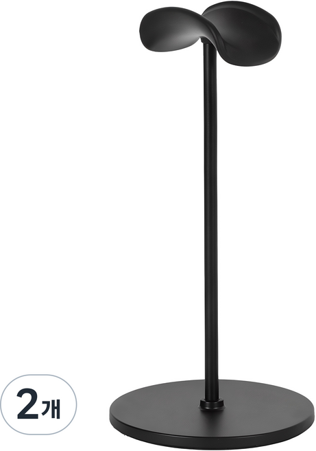 SKY 웰 알루미늄 헤드폰 스탠드 거치대, SKY-HDH1, 블랙, 2개