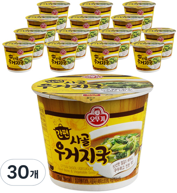 오뚜기 간편 사골우거지국 컵국, 30개