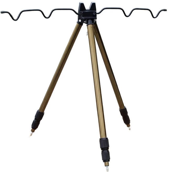 디펜즈만 고급 낚시 받침대, 브라운 + 블랙 - 쿠팡