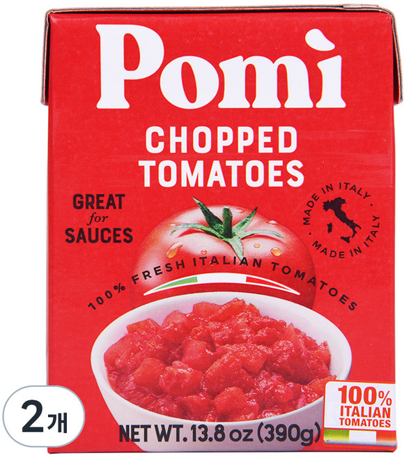 포미 찹드 토마토 소스, 390g, 2개