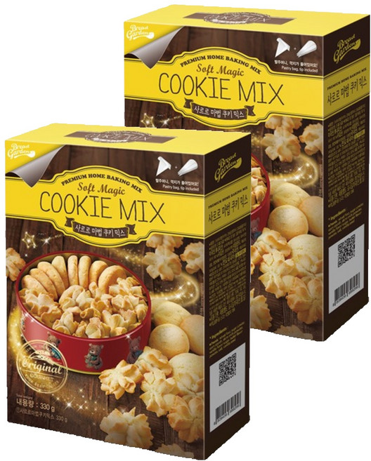 브레드가든 사르르 마법 쿠키 믹스, 330g, 2개