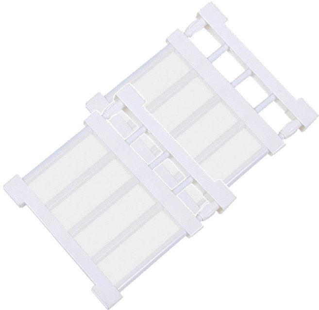 모나코올리브 폭조절 압축선반, 화이트, 2개