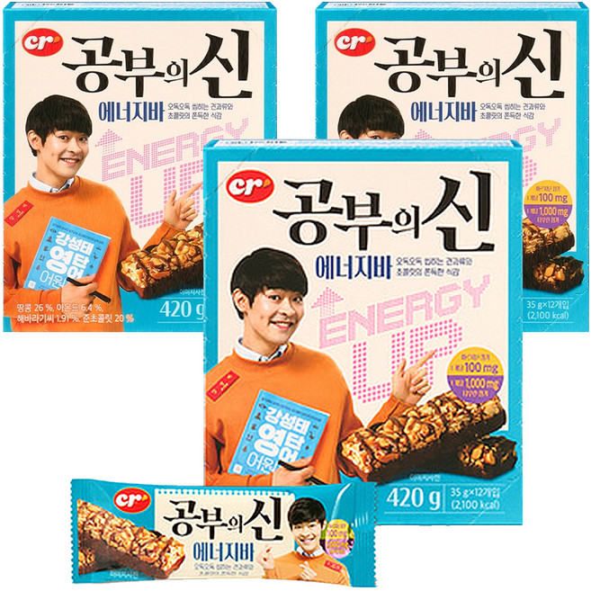 Cereal'o 讀書之神能量棒 12入, 420g, 3盒