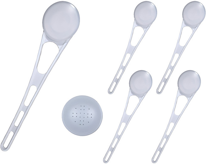 셀리백 등에 로션&액체 바르기 셀프 도구, 5세트