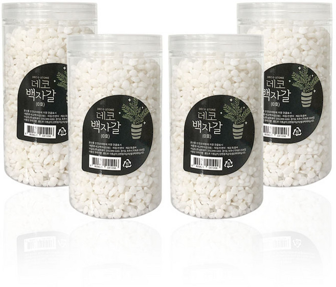 삼호유리 데코 백자갈 0호 1.2kg, 4개