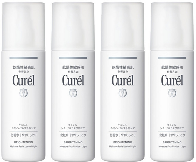 Curel 珂潤 潤浸保濕化妝水 亮白 清爽型, 140ml, 4瓶