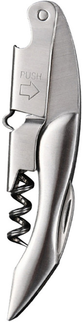 PUSH! 廚房用品 加厚不鏽鋼紅酒開瓶器, 銀色, 1個