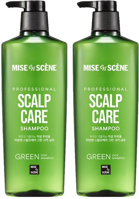 미쟝센 스칼프 케어 그린티 샴푸, 680ml, 2개