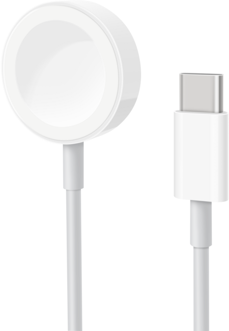 모잇 애플워치 전기종 호환 무선 충전기 C타입 (Ultra 10 9 8 7 6 SE SE2 5 4 3 2 1), 1m, 화이트, 1개