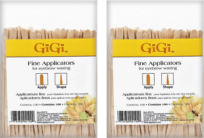 GiGi 熱蠟專用木棒 M 100入, 2包