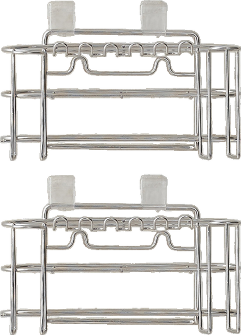 트레벨 동그라미 칫솔꽂이, 실버, 2개