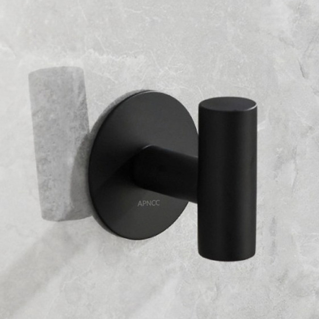 앞날창창 무타공 다용도 벽 후크 걸이, 블랙, 3개