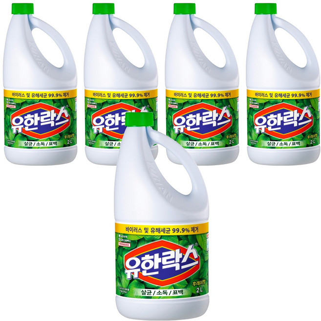 유한락스 후레쉬, 2L, 5개