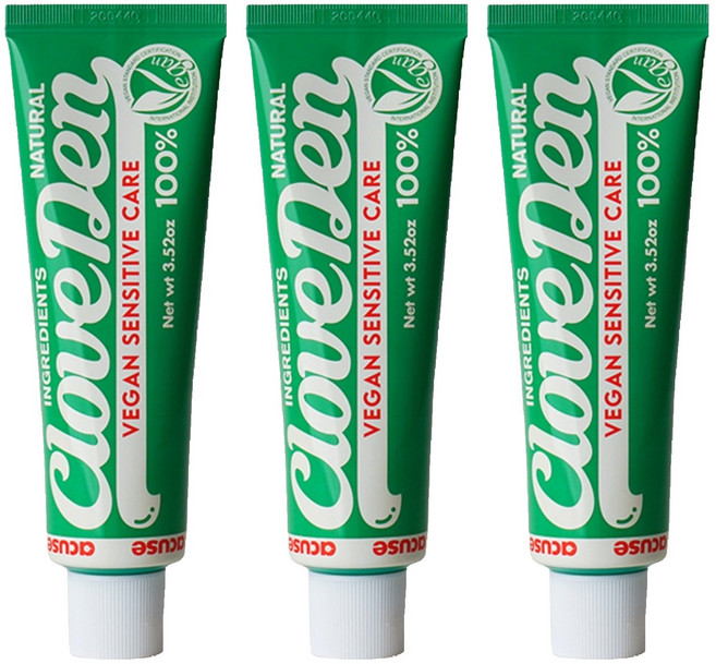 클로브덴 시린이 기능성 센서티브 비건 치약, 100g, 3개