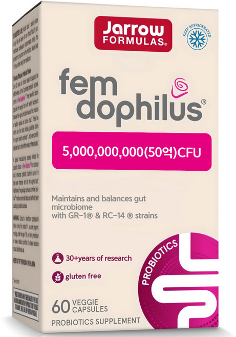 재로우 포뮬러스 펨 도필러스 50억, 1개, 60정