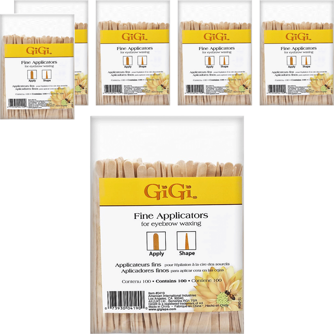 GiGi 熱蠟專用木棒 M 100入, 6包