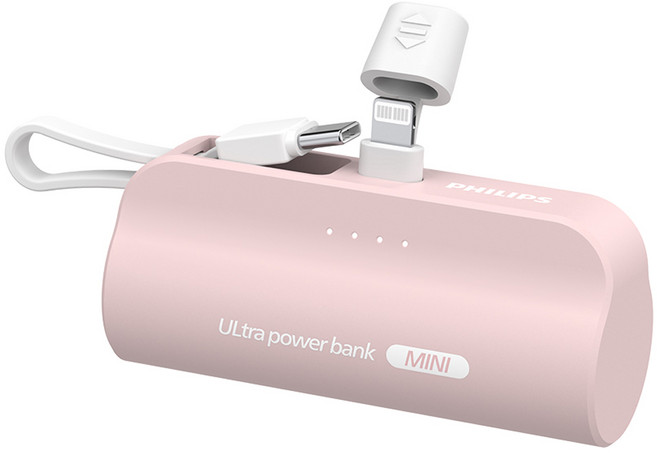 PHILIPS 飛利浦 口袋行動電源 Lightning, DLP2550VP/96, 粉色
