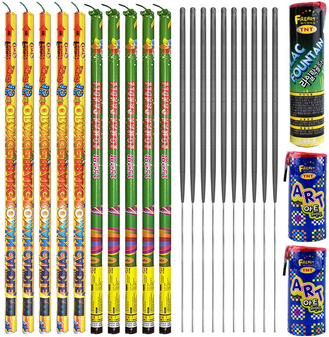 스카이페스티발 해피타임 막대 불꽃놀이 폭죽, 1세트