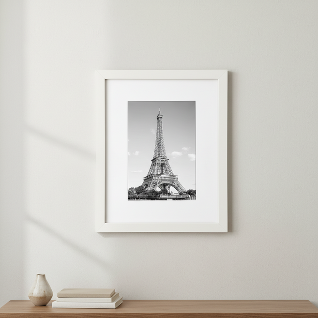 데일로우 우드 인테리어 액자, 1개, 화이트