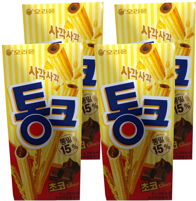 오리온 통크 초코, 45g, 4개
